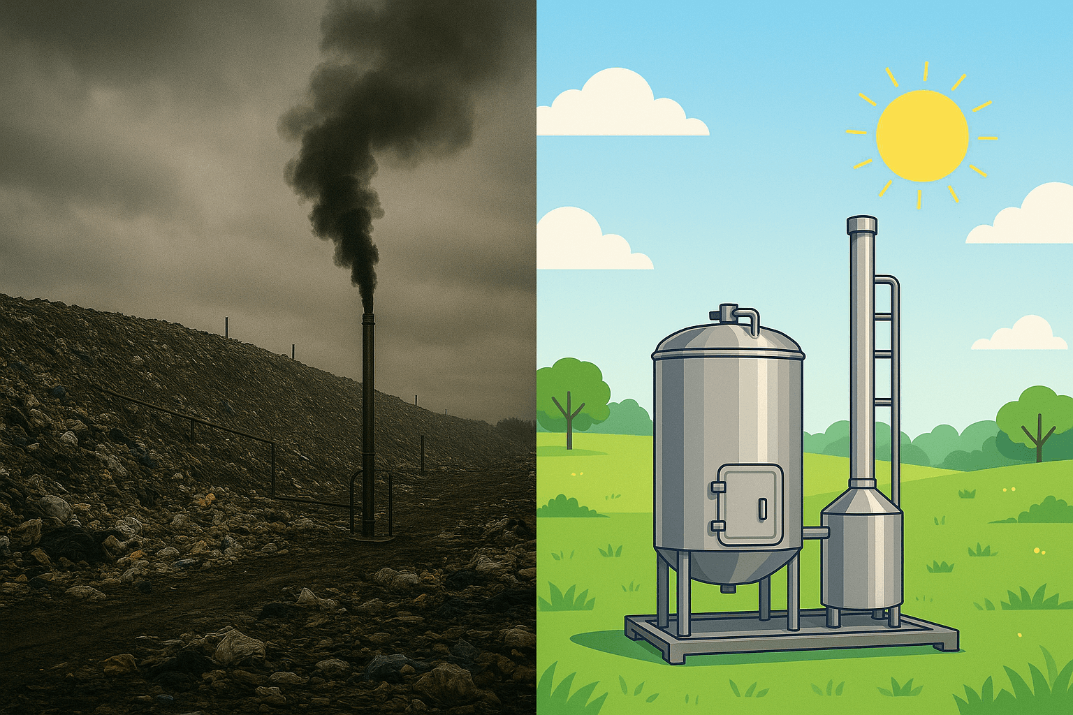 Rubbish Energy machine background